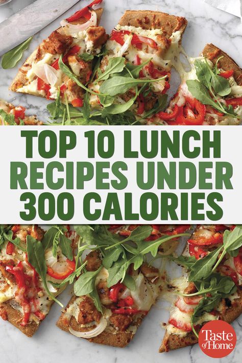 Top 10 Lunch Recipes Under 300 Calories Lunch Ideas Under 300 Calories, Low Calorie Chicken Recipes, 300 Calorie Lunches, Recipes Under 300 Calories, Dinner Under 300 Calories, Meals Under 400 Calories, Low Calorie Recipes Dinner, 300 Calorie Meals, 400 Calorie Meals