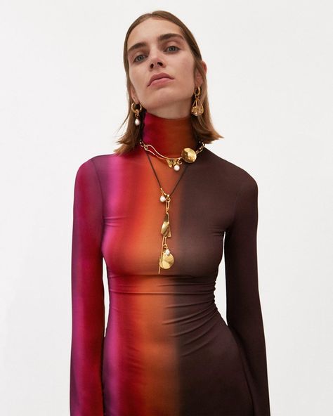 • E L L E R Y • on Instagram: “. PRE-FALL ‘19 . | . E L L E R Y . the ‘bach’ high neck dress now available @mytheresa.com | #ellerywoman #ellery #prefall” Ombre Outfits, Fashion Show Collection, Vogue Paris, Mode Inspiration, Autumn Fashion Women, Pre Fall, Global Fashion, Urban Fashion, Women's Dresses