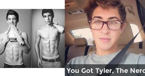 You Got Tyler, The Nerd | Create Your Perfect Boyfriend: Long Results🌐#LoveStory #RomanticEncounters #HeartfeltConnections #DateNightIdeas #SoulmateSearch #FlirtyFridays #CandlelitDinners #StarryEyedMoments #LoveQuotes #DreamyDates #WhisperedPromises #AmourAdventures Boyfriend Quizzes Long Results, Buzzfeed Quiz Boyfriend, Boyfriend Quizzes, Boyfriend Test, Darrin Jones, Make A Boyfriend, Life Quizzes, Psychology Quiz, Relatable Relationship