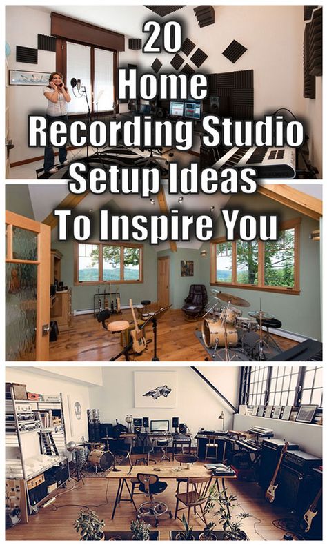 20 Home Studio Recording Setup Ideas To Inspire You... http://www.infamousmusician.com/20-home-studio-recording-setup-ideas-to-inspire-you/ #homerecording #homestudio #homerecordingstudio #studio Music Studio Room Small, Home Recording Studio Ideas, Backyard Music Studio, Recording Studio Room, Recording Studio Ideas, Studio Setup Ideas, Small Music Room, Small Home Recording Studio, Home Music Studio Ideas