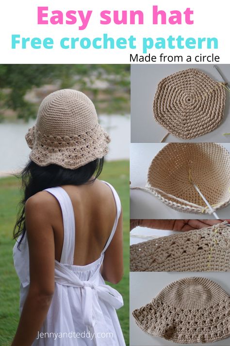 Crochet Summer Hat Pattern Free, Crochet Cotton Sun Hat Free Pattern, Summer Crochet Beanie Pattern Free, Crochet Summer Hats Free Pattern Ladies, Sunhat Crochet Pattern Free, Crochet Sun Hat Free Pattern Summer, Crochet Hats Free Pattern Ladies Summer, Cute Crochet Hats Free Pattern, Crochet Baby Sun Hat Free Pattern