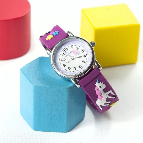 Telling the time has never been so fun with this unicorn themed personalised time teacher watch! Whether it's their first watch, a way to commemorate a special achievement or event in their life - this personalised watch is a wonderful gift. First Watch, Personalized Watches, Childrens Watches, Unicorn Kids, Special Symbols, Girls Watches, Telling Time, Kids Watches, Childrens Gifts