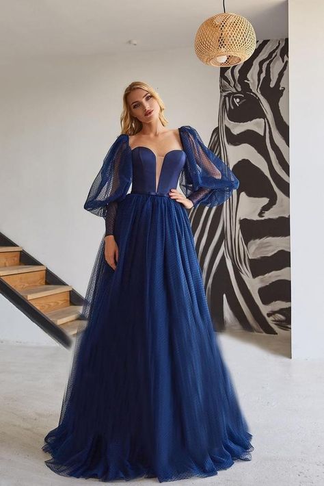 Dark Blue Evening Dress, Blue Evening Dress, Simple Prom Dress Long, Robes D'occasion, Prom Dress Long, Simple Prom Dress, Make Your Own Dress, Blue Evening Dresses, Handmade Dresses