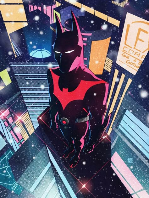 Batman Beyond Fanart, Batman Beyond Wallpaper, Batman Beyond Terry, Terry Mcginnis, Spiderman Comic Art, Batman Comic Wallpaper, Spider Man 2099, Bob Kane, Dc Comics Wallpaper