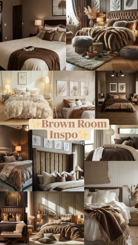 Cream And Brown Bedroom, Chocolate Bedroom Ideas, Brown And Cream Bedroom, Chocolate Bedroom, Cream Bedroom Ideas, Brown Bedroom Ideas, Cream Bedrooms, Brown Rooms, Brown Bedroom