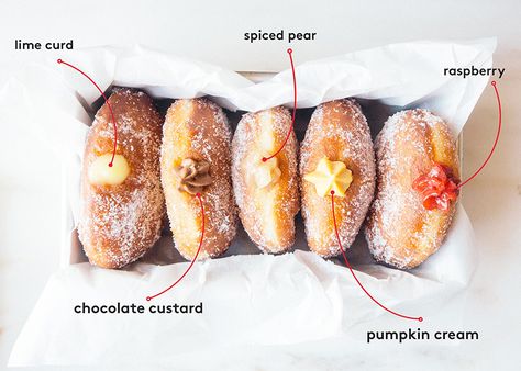 1 Donut Recipe, 5 Amazing Fillings Chocolate Custard Filled Donut, Doughnut Filling Ideas, Donut Filling Ideas, Doughnut Fillings, Donut Filling Recipe, Doughnut Filling Recipe, Donut Fillings, Filled Donut Recipe, Doughnut Filling