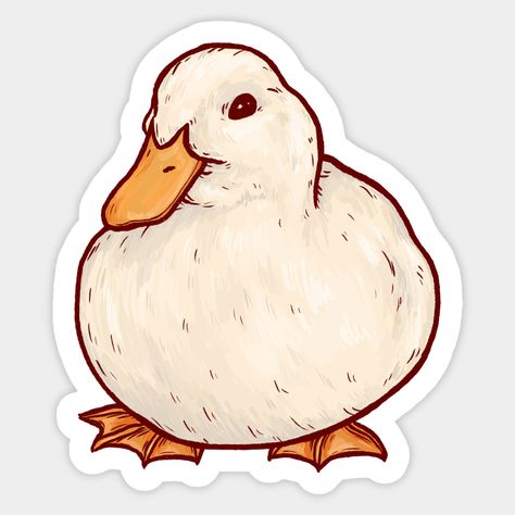 Just a fat lil duck having a great time -- Choose from our vast selection of stickers to match with your favorite design to make the perfect customized sticker/decal. Perfect to put on water bottles, laptops, hard hats, and car windows. Everything from favorite TV show stickers to funny stickers. For men, women, boys, and girls. Fat Duck, Scrapbook Club, Duck Drawing, Guitar Stickers, Duck Art, Bubble Stickers, Cute Easy Drawings, Bullet Journal Ideas Pages, Diy Stickers