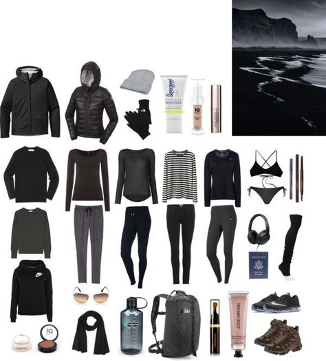 Basic hiking clothes Packing Iceland, Iceland Summer, Iceland Adventures, Summer Packing, Travel Capsule, Neue Outfits, Camping Outfits, Iceland Travel, Travel Wardrobe