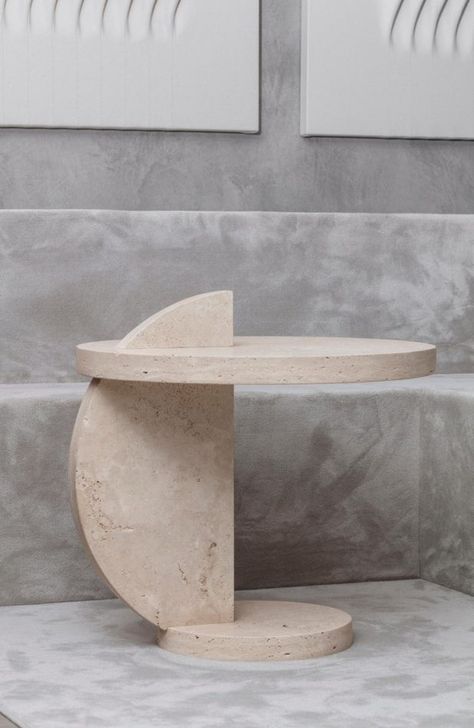 Ancient Travertine Marble Is Having a Modern-Day Design Revival | The Study Lounge Table, Antique Side Table, Marble Furniture, Travertine Marble, Marble Table, Marble Design, Marble Stones, The Study, Antique Dresser