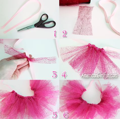 Steps How To Sew A Tutu, Luna Rabbit, Doll Tutu, Girl Parties, How To Make Tutu, Sewing Barbie Clothes, Diy Tutu, Diy Dolls, American Girl Doll Crafts