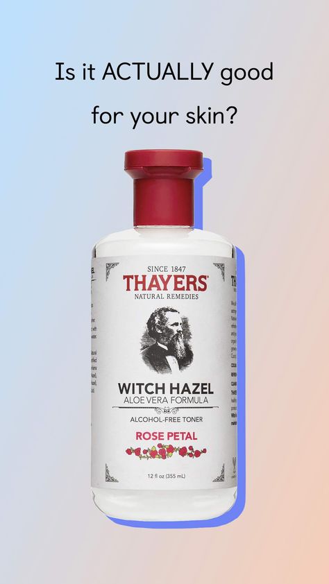 There are many skin benefits of witch hazel, but it’s not for everyone. Here, we detail the skin types and concerns the ingredient is best suited for. Witch Hazel Uses Skin Care Facial Toner, Benefits Of Witch Hazel On Face, Witch Hazel Skin Benefits, Witchhazel Skincare Diy, Witch Hazel Uses Skin Care Benefits, Witch Hazel Uses Skin Care, Witch Hazel For Acne, Facial Toner Benefits, Witch Hazel Benefits