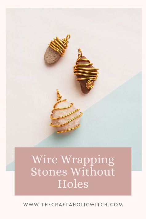 Wire wrapping stones without drilling or making holes is tricky and beginners often avoid this. But there are a few techniques that are easy to follow. This step by step tutorial will show you 3 such techniques of wire wrapping stone without making any holes, Wire Wrap Stone Without Holes, Wire Wrapping Palm Stones, How To Copper Wrap Crystals, Wire Wrapping Small Stones, Wire Wrapped Stones Diy, Easy Wire Wrapping Stones Without Holes, How To Wire Wrap Stones For Beginners Step By Step, Wire Wrapping Stones Tutorial Beginner, Easy Wire Wrapping Stones Tutorial