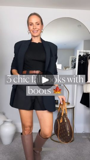 46K views · 3.2K reactions | 3 chic fall outfits with boots 🍁

Is look 1, 2 or 3 more your style? 🤔

It’s that time of year when it’s still warm enough to go bare legged, but sandals and pumps will be too chilly. The answer is boots! 

If you wear a nice warm pair of boots (you can even hide a pair of woolly socks inside!) you can wear your shorts, dresses and skirts much longer. 👏🏻

Add a cosy jumper and/or a big coat and it’s definitely warm enough, but still looks really put together. 

This is a great way to stretch out wardrobe to a larger part of the year. And it looks really cute too! 

🤍You can find the items I’m wearing in my link in bio, stories, “links” highlight or just comment and ask for the link 🤍

#tessmontgomery #capsulewardrobe | Tess ⋆ 🇬🇧 ⋆ Slow Fashion | RUBII · Woolly Socks, Fall Outfits With Boots, Big Coat, Outfits With Boots, Fall Outfit With Boots, Cosy Jumper, Chic Fall Outfits, Style Mistakes, Boots Outfit