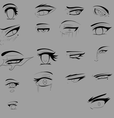 Unhinged Eyes Drawing, Downcast Eyes Drawing, Half Lidded Eyes Drawing, Annoyed Eyes Drawing Anime, Serious Anime Eyes Female, Mata Manga, Eye Expressions, Manga Eyes, Anime Lineart