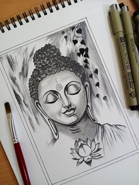 #drawingsketch #anime #blackandwhite #traditionalart #love #doodle #portraitdrawing #pencilartwork Easy Drawing Step By Step, Easy Pencil Drawings, Buddha Drawing, Pencil Sketches Easy, Pencil Drawing Images, Buddhist Art Drawing, Shading Drawing, Buddha Art Drawing, Easy Drawings For Beginners