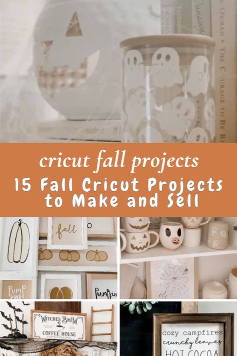 15 fall cricut craft to sell for your Etsy shop or to local stores that blend creativity with fall's warmth. Unearth unique ideas from fall home décor to halloween project, all designed to kindle the festive spirit and boost your business this fall. cricut halloween cricut fall cricut fall projects diy halloween decor diy items to sell diy crafts cricut ideas to sell Fall Craft Booth Ideas, Fall Diy Decor To Sell, Fall Crafts With Cricut, Fall Decor With Cricut, Cricut Projects For Fall, Fall Circuit Projects, Halloween Crafts To Sell Cricut, Autumn Cricut Projects, Home Decor Cricut Projects