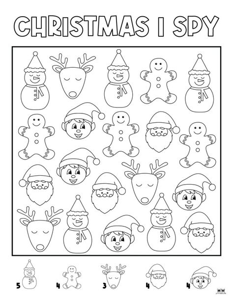 Choose from 8 unique Christmas I Spy printables in either full color or colorable pages to keep your kids entertained for hours. Print from home. FREE! I Spy Christmas Printables For Kids Free, I Spy Christmas Printable, Christmas I Spy, I Spy Christmas, Bored Board, Christmas Drawing, I Spy, Christmas Activities, Board Ideas