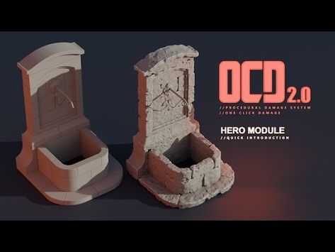 OCD 2.0: HERO Module Introduction | Blender Add-On - YouTube 3d Modeling Software, The Model, Cool Websites