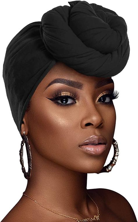 Jersey Turban, Wrap Turban, Black Wedding Hairstyles, Head Wraps For Women, Head Wrap Styles, Hair Wrap Scarf, Chemo Headwear, African Head Wraps, Unique Hair