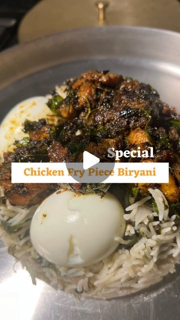 Puja Korupu | Food | Travel Blogger on Instagram: "Special Chicken Fry Piece Biryani.. Trust me it will the best fry biryani you have tasted so far Ingredients: For boiling chicken 👉🏻Chicken - 1 kg 👉🏻Water - 1 & half litre 👉🏻Salt - 1 tablespoon For chicken fry: 👉🏻Cardamom - 4 👉🏻Cloves - 4 👉🏻Cinnamon - 1 inch 👉🏻Star Anise - 1 👉🏻Stone flower - 2 tbsp 👉🏻Bay leaf - 1 ✨Grind the above ingredients to a fine powder ✨In a pan add 👉🏻Oil - 1 cup (50ml) 👉🏻Green chillies - 4 👉🏻Chopped onions - 150gms (2 medium size) 👉🏻Curry leaves 👉🏻Ginger & Garlic paste - 2 tablespoons ✨Add the boiled chicken (Fry for medium flame for 2 mins) ✨Now add the following : 👉🏻Turmeric powder - 1 tsp 👉🏻Salt 👉🏻Red chilli powder - 2 tbsp (Fry for another 2 mins) 👉🏻Must add 2 tbsp oil when ch Chicken Fry Recipes Indian, Indian Chicken Fry Recipe, Boiling Chicken, Chicken Fry, Boiled Chicken, Biryani Recipe, Fried Chicken Recipes, Garlic Paste, Red Chilli