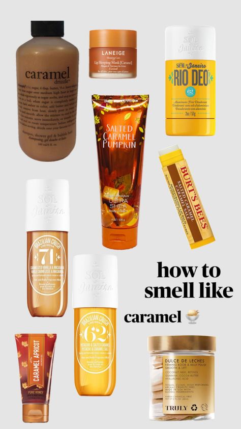 Smell Like Caramel, Caramel Skin, Sephora Skin Care, Eye Makeup Pictures, Shower Skin Care, Body Smells, Smell Goods, Perfume Scents, Bath And Body Care