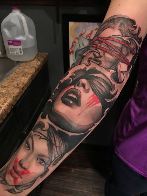 Bad Apple Tattoo, Good And Evil Tattoos, Boxing Tattoos, No Evil Tattoo, Apple Tattoo, Fake Tattoo Sleeves, See Tattoo, Evil Tattoo, Omerta Tattoo