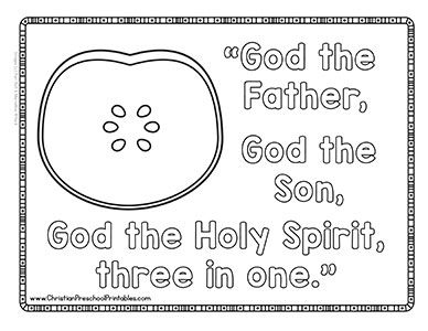 Apple Theme Bible Verse Printables - Christian Preschool Printables Trinity Preschool Craft, Trinity Apple Craft, Apple Trinity Lesson, Trinity Sunday School Lesson, Apple Sunday School Lessons, Preschool Bible Verses, Church Snacks, Eve Bible, Adam And Eve Bible