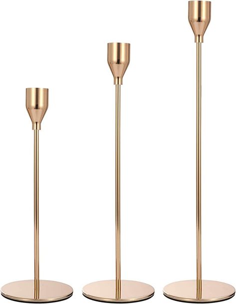 Gold Candle Stick Holders, Gold Taper Candle Holders, Gold Taper Candles, Metal Candle Stand, Gold Candlestick Holders, Led Taper Candles, Black Candle Holders, Gold Candle Sticks, Gold Candle