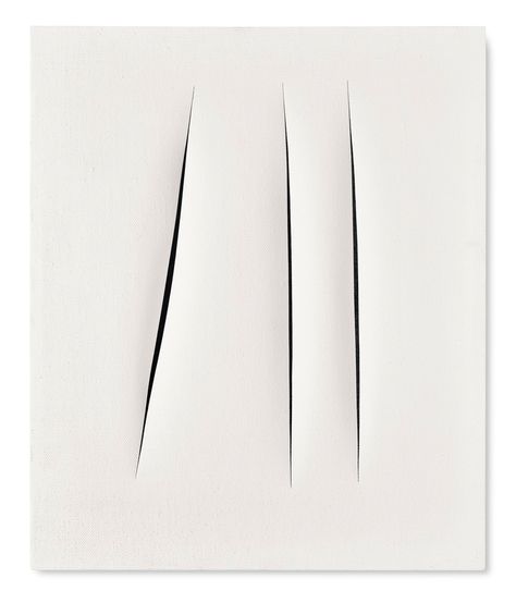 Lucio Fontana, Easel Painting, Contemporary Art Canvas, Western Paintings, New York Museums, Guggenheim Museum, Art Historian, Italian Artist, Printing Business