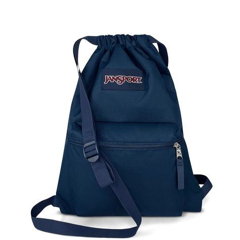 JANSPORT Draw Sack - Drawstring Bag Navy EK0A5BI7N54 FREE UK DELIVERY Jansport Draw Sack Navy EK0A5BI7N54 Putting a new twist on what is a very well established classic, the Jansport draw sack is the new essential drawstring. Finished in water resistant 100% recycled fabric (Strong 600D) with the addition of secure zipped front pocket, generous main compartment, fabric since closure and of course iconic branding on front,,, Your new go too. 45cm (H) X 33cm (W) 14L Generous Main Compartment Adjustable Cinch Closure Secure Front Pocket Signature Jansport Branding 600D Fabric 100% Recycled JANSPORT Draw Sack - Drawstring Bag Navy EK0A5BI7N54 FREE UK DELIVERY Jansport Draw Sack Navy EK0A5BI7N54 Putting a new twist on what is a very well established classic, the Jansport draw sack is the new es Sack Bag, Luggage Accessories, Fashion Help, Recycled Fabric, In Water, Travel Luggage, Travel Accessories, Drawstring Bag, Front Pocket