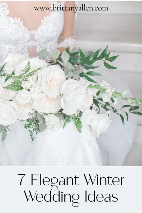 If you're getting married in Michigan this winter, check out these 7 elegant winter wedding ideas! Whether you are dreaming of a romantic outdoor ceremony or a cozy indoor reception, we've got you covered with 7 trends for winter weddings in 2023. Elegant Winter Wedding Ideas, Winter Wedding Centerpieces, Winter Wedding Ideas, White Winter Wedding, Elegant Winter Wedding, Winter Wedding Colors, Indoor Reception, Winter Wedding Inspiration, Winter Weddings