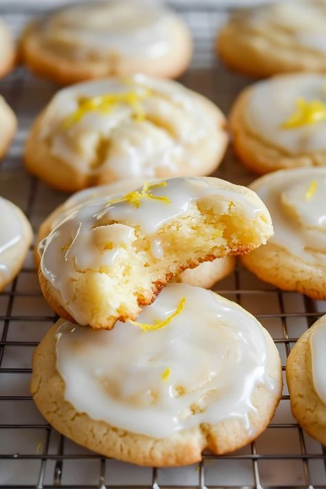 These lemon meltaway cookies are delightfully buttery with a delicate texture and bright lemon flavor that melts in your mouth! Melt In Your Mouth Lemon Cake, Lemon Meltaways Cookies, Three Ingredient Lemon Cookies, Melt And Mix Cookies, Lemon Drizzle Cookies, Best Lemon Cookies Recipes, Joanna Gaines Lemon Tea Cookies, Lemon Meltaway Cookies Recipes, Soft Lemon Cookies Recipes