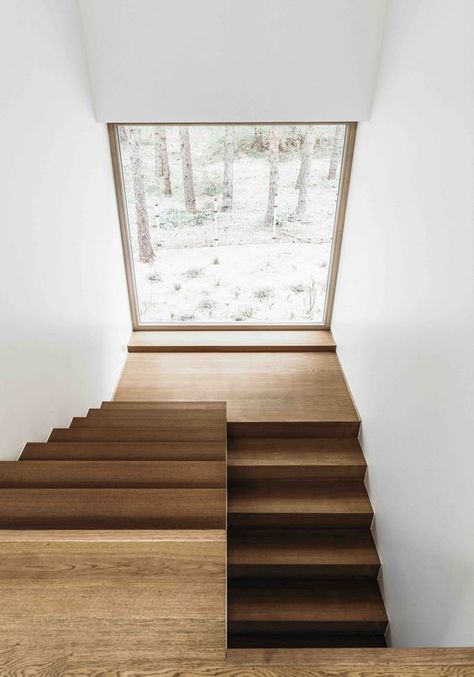 Stair With Window, Stairs Window Design From Outside, Stairs Designs For House, Stairs Window Design, Window On Stairs, Stairs With Windows, Wooden Stairs Design, House Stairs Design, Stairs To Attic