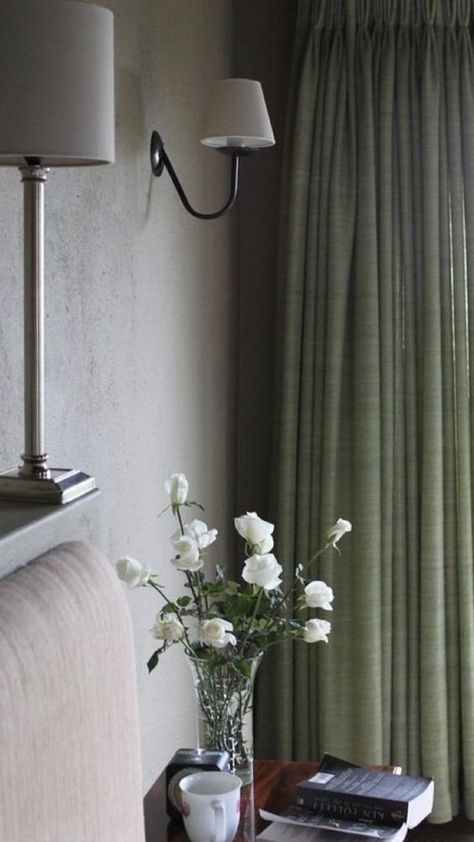 Sage Green Bedroom Curtains, Sage Curtains Bedroom, Sage Curtains Living Rooms, Green Curtains Living Room, Green Curtains Bedroom, Olive Green Curtains, Colour Curtains, Curtains For Grey Walls, Sage Green Curtains