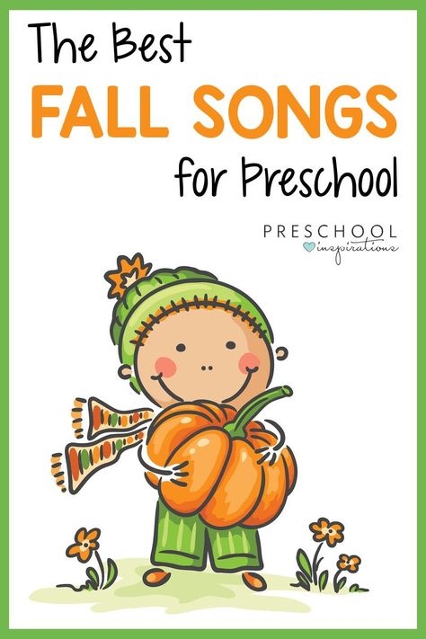 I Can Discover Autumn Preschool, Sitting On The Carpet Song, Preschool Fall Songs And Fingerplays, Autumn Songs For Preschool, September Preschool Songs, Preschool Fall Circle Time Activities, Fall Preschool Songs Free Printable, Fall Themed Circle Time Activities, Word Of The Day Preschool