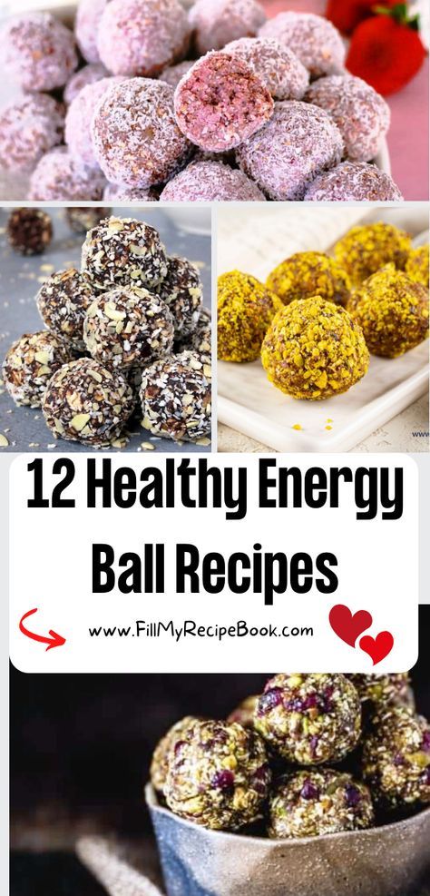 12 Healthy Energy Ball Recipes ideas. Easy No Bake protein energy balls with different flavors for each ones taste, a snack or breakfast food. recipes, homemade, easy recipes, healthy, no bake, protein rich, energy, treats, snacks, breakfast, kids and adults Energy Bars Homemade Healthy No Bake, Homemade Protein Bites, Breakfast Balls No Bake, Healthy Snack Balls, No Bake Protein Energy Balls, Easy Protein Balls, Protein Balls No Bake, Healthy Granola Bar Recipe, Healthy Granola Bar