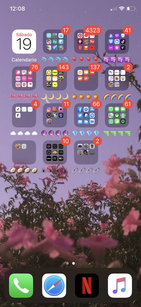 Colour Coded Homescreen, Cute Ways To Organize Your Phone, Aesthetic Ways To Organize Your Phone, Organize Phone, Routine School, Organize Phone Apps, Colour Aesthetic, Morning Routine School, Phone Deals