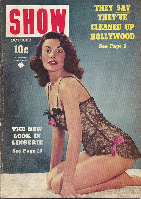 OCT 1952 SHOW MAGAZINE VOL.1 #2 (Mara Corday) Vintage Mayfair Magazine, Mara Corday, Mayfair Magazine, Vintage Glamour, Hollywood Stars, Magazine Covers, Magazine Cover, Bump, Pin Up