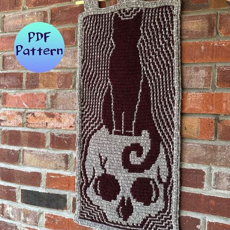 This Patterns & Blueprints item by HookedbyMaxine has 251 favorites from Etsy shoppers. Ships from United States. Listed on 10 Sep, 2023 Overlay Mosaic Crochet, Crochet Pour Halloween, Crochet Wall Art, Creepy Cat, Crochet Skull, Confection Au Crochet, Mosaic Crochet, Crochet Wall Hangings, Yarn Inspiration