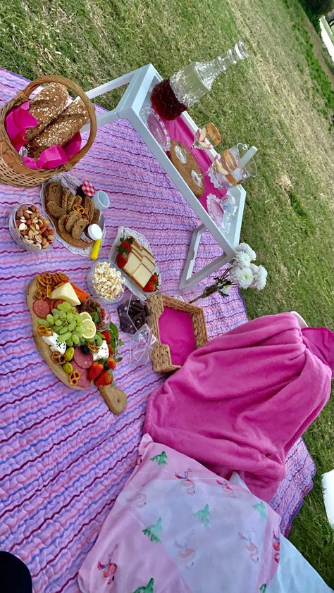 Picnic In Park Ideas, Pink Picnic Food Ideas, Picnic Design Ideas, Pink Picnic Ideas, Family Picnic Food Ideas, Themed Picnic Ideas, Rainbow Picnic Ideas, Birthday Picnic Ideas For Adults, Diy Picnic Ideas