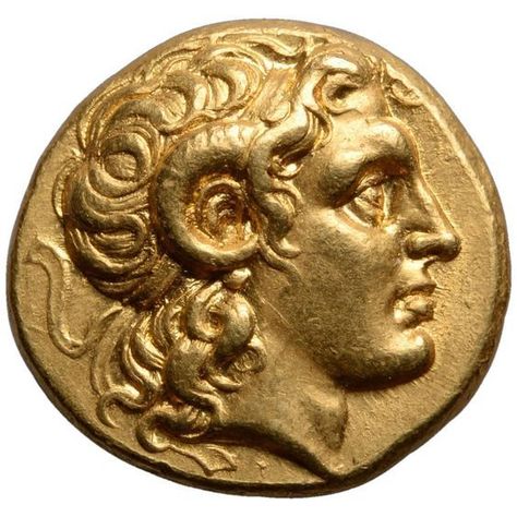 Alexander The Great Statue, Ancient Greek Coin, Beautiful Portraits, Gold And Silver Coins, Greek Coins, Antique Coins, Roman Art, Gold Bullion, Great Paintings