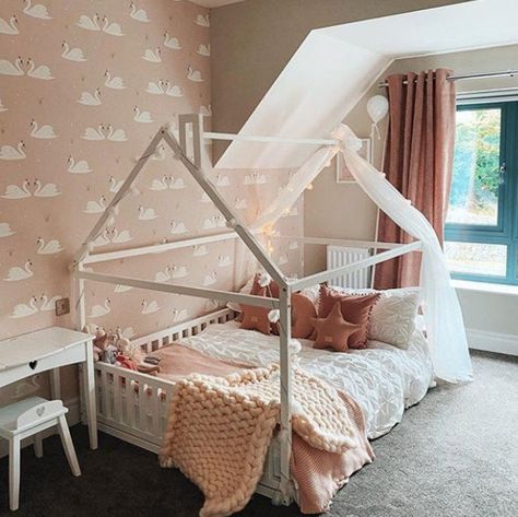 Children bed Toddler bed house House bed Bedroom interior | Etsy Montessori Toddler Bed, Toddler Bed Girl, Montessori House Bed, Toddler House Bed, Toddler Bed Frame, House Beds For Kids, Children Bed, Toddler Floor Bed, Floor Bed Frame