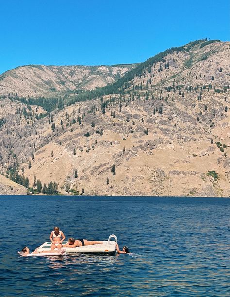 Lake Chelan Washington, Pnw Summer, Chelan Washington, Washington Lakes, Lake Chelan, Lake Summer, Monday Swimwear, 20th Century Studios, Lake Landscape