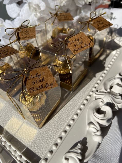 Ferrero Rocher Party Favors, Unique Party Favors For Adults, Ferrero Rocher Favors, Company Party Favors, Ferrero Rocher Gift Ideas, Wedding Chocolate Favors, Ferrero Rocher Gift, Chocolate Party Favors, Gift Box Wedding