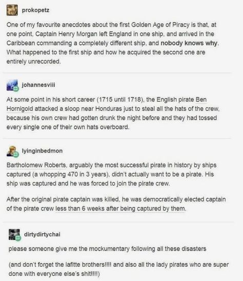 Pirate Facts, Pirate Stories, Tumblr Post, History Nerd, History Humor, Random Facts, Historical Facts, Interesting History, The More You Know