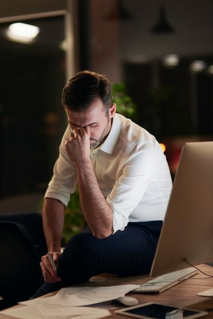 Free photo tired businessman suffering f... | Free Photo #Freepik #freephoto #failure #tired-man #workaholic #business-failure Tired Photoshoot, Tired Pose, Tired Businessman, Business Failure, Tired Man, Social Media Art, Hard Working Man, Tired Of Work, Still Picture