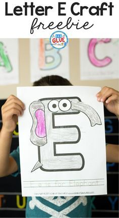 Another edition to the Animal Alphabet Letter of the Week E is for Elephant craft with lots of fine motor and creativity mixed in. E Is For Elephant Craft, M Is For Mouse, Letter H Crafts, Letter M Crafts, Letter M Activities, E Is For Elephant, Letter E Craft, Mouse Craft, Elephant Craft