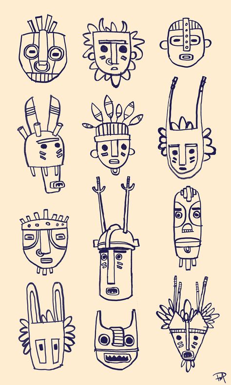 Mask Illustration Art, Mask Drawing Ideas, Drawing Ideas Aesthetic, Faces Design, Mask Illustration, Mask Drawing, Mask Tattoo, Minimalist Tattoos, American Traditional Tattoo