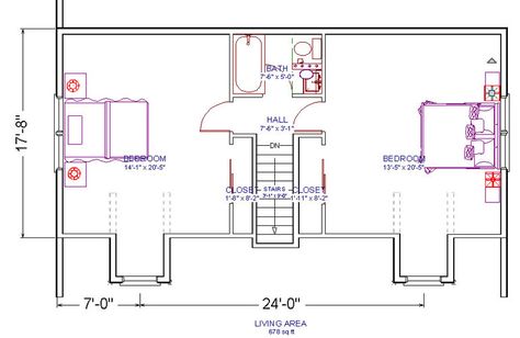 floor plan idea for attic bedroom bathroom conversion only bedroom 2 as a master bath/walk in closet Loft Conversion Plans, Closet Conversion, Attic Bedroom Small, Attic Renovation Ideas, Attic Flooring, Attic Conversion, Attic Bathroom, Attic Bedrooms, Closet Remodel