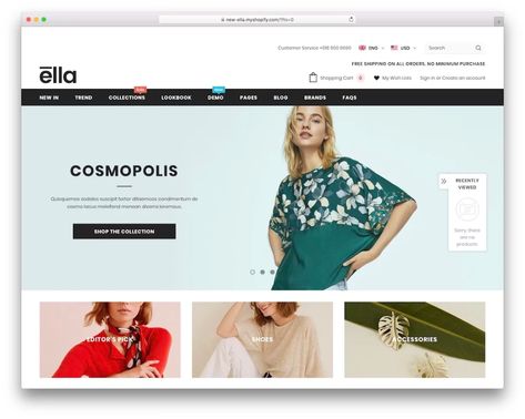 38 Free Best Shopify Themes For Your Online Store 2020 - Colorlib Free Shopify Themes, Shopify Dawn Theme Design, Best Shopify Themes, Shopify Templates, Shopify Website Design, Free Website Templates, Ecommerce Themes, Fashion Themes, Shopify Website